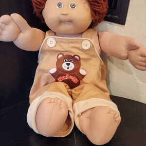Cabbage Patch Kids Boy Doll And Branded Teddy Overalls